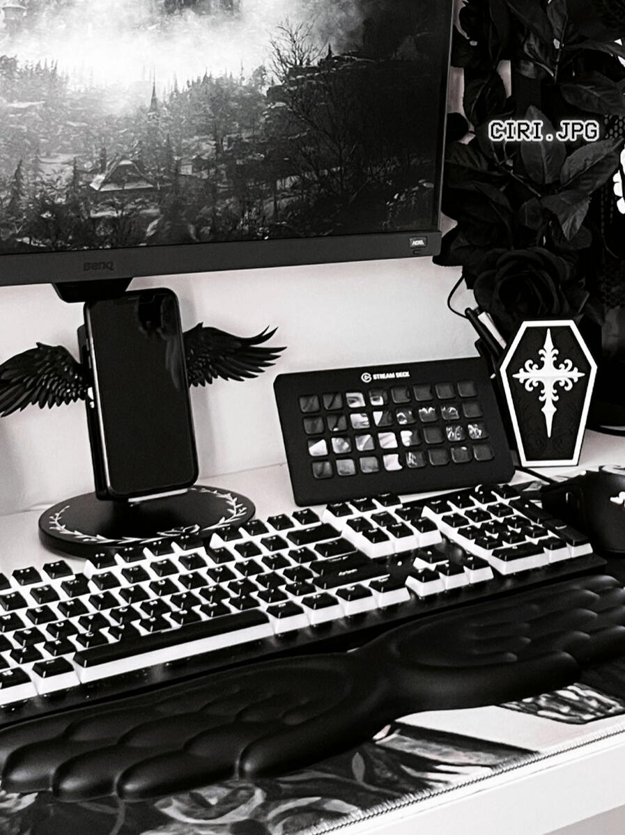 Ciri's Monochrome PC Setup ciri.jpg monochrome pc setup